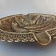 Vintage brass ashtray from the 1940s-1950s.