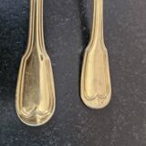 6 gold metal teaspoons