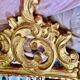 Carved and gilded wooden mirror with mercury ice sheet, Louis XV XVIIIth