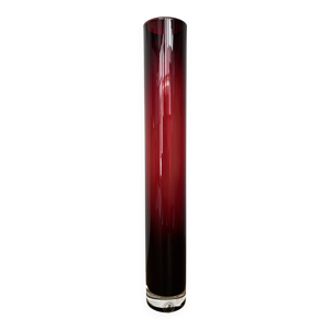 Grand vase verre rouge - contemporain