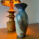 Vintage raku vase