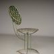 Chaises de jardin modernistes en acier. Années 1960. Lot de 2.