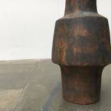 Brutalist ceramic vase in German mid-century style by Gerhard Liebenthron, 1969.