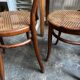 2 Thonet chairs no. 31 in bent beech and caning