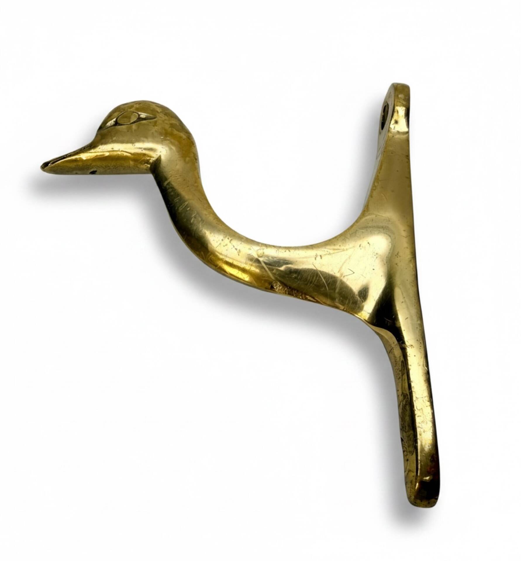 Patère murale canard en laiton massif – Windcurrent Collection