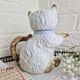 Vintage Japanese teapot in the shape of a ceramic cat