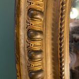 Miroir ancien ovale Napoléon III de style Louis XV 90x142cm