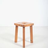 Finnish wooden stool from Finnsauna Lagerholm, 1950s