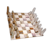 Marble and onyx chess game