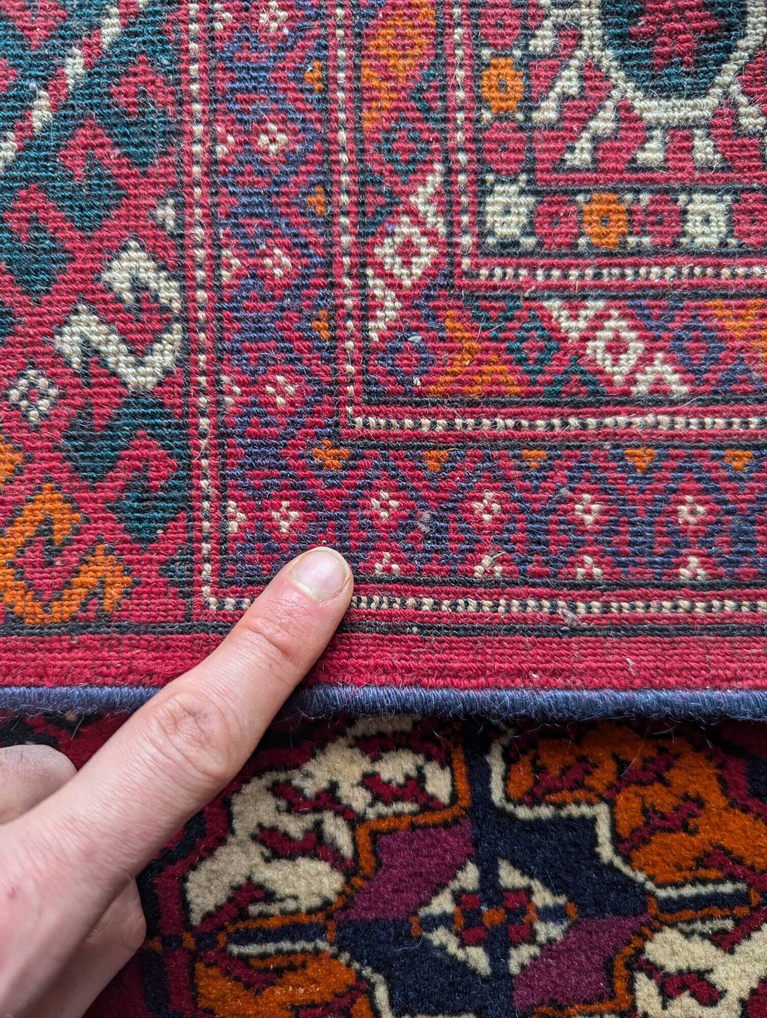 Turkmen Bukhara Oriental Rug: 2.70 X 1.65 Meters