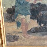 Painting oil XIX ieme
