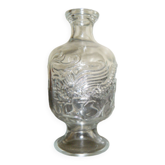 dragon engraved glass carafe