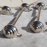 expensive silver metal snail door