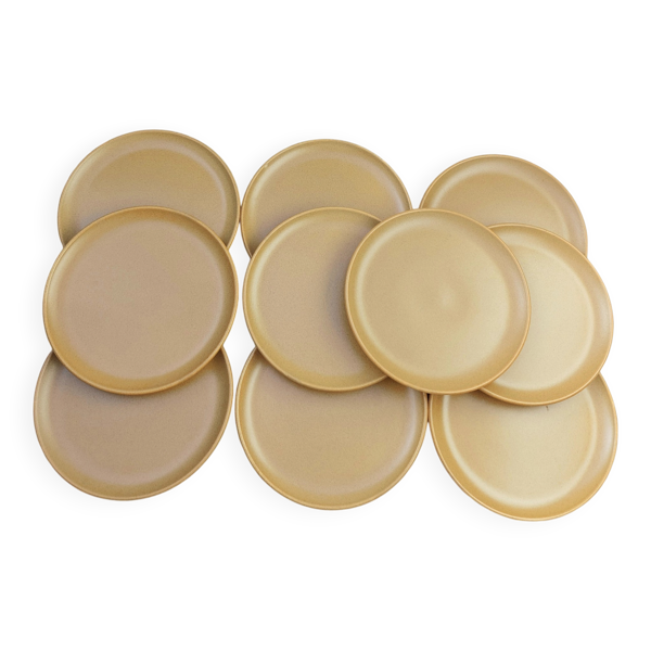 Assiettes dessert grès Sarreguemines