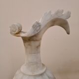 Paire de vases en albâtre fin XIXème