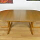 Lubke vintage 1960 Scandinavian design oval table