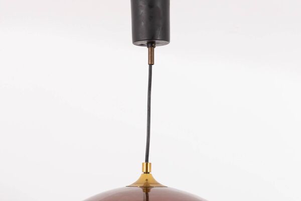 Lampe à suspension italienne moderne de Stilux Milano, années 1970