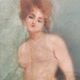Pastel, période Art Déco signé et daté