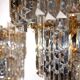 Set of 2 Kinkeldey Hollywood Regency waterfall crystal glass wall lights, 1970