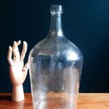 Demijohn in clear colorless glass