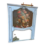 Overmantel mirror with still life