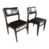 2 x vintage danish dining chairs