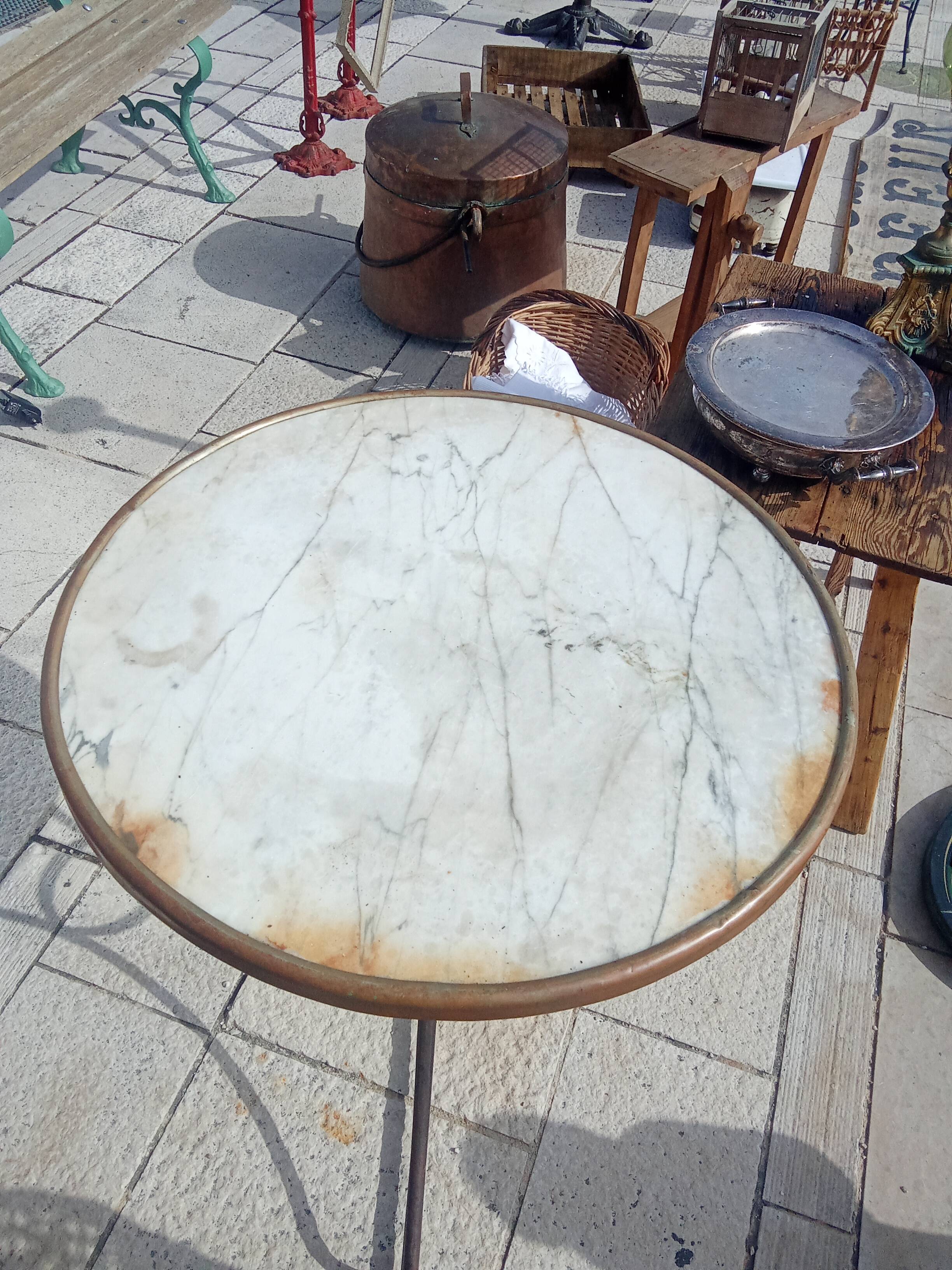 Old bistro table.