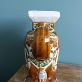 Éléphant porte-plante en céramique