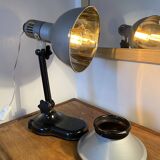 Sollux metal and Bakelite lamp. Industrial