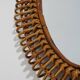 Wall mirror with rattan frame, 1950s