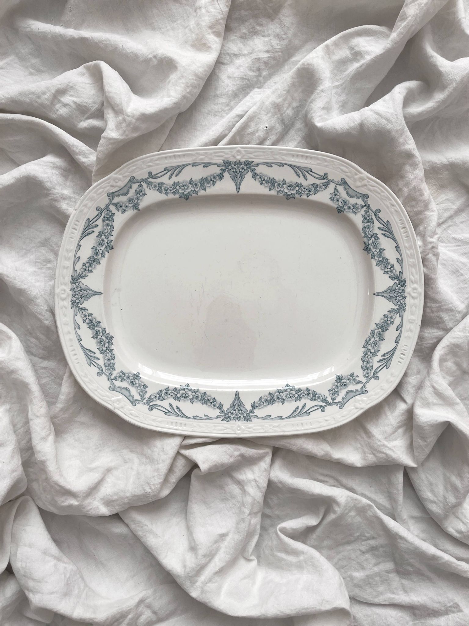 Iron earthenware dish “Louis XVI” U&C Sarreguemines