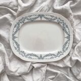 Iron earthenware dish “Louis XVI” U&C Sarreguemines