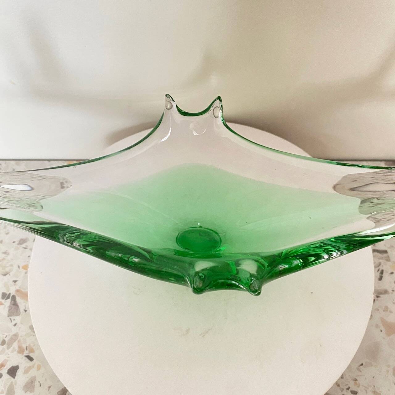 Gondole en verre de Murano vert - Sommerso