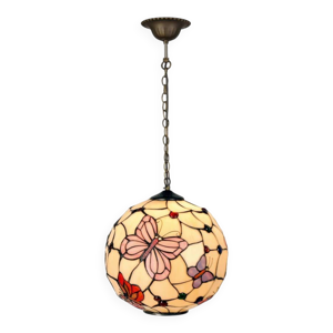 Lampe à suspension ronde - tiffany