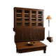 Vintage XL industrial display cabinet / pharmacy cabinet / laboratory cabinet
