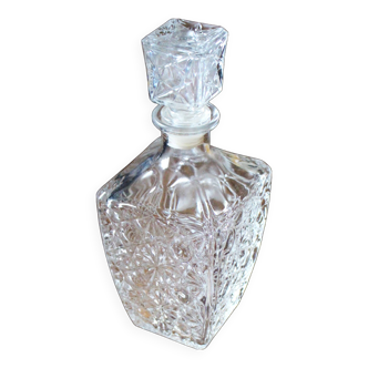 80s crystal star whiskey carafe