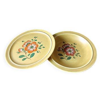 Vintage k&g luneville french ceramic dish and salad bowl