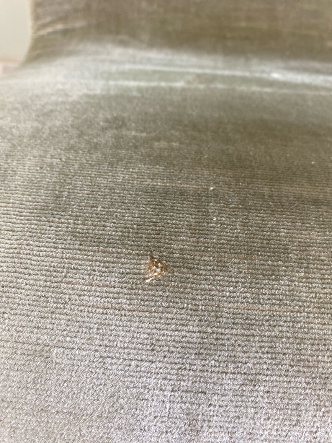 Vintage velvet children's armchair