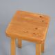 Pine stool by Charlotte Perriand, Les Arcs, France