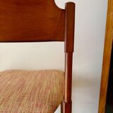 6 walnut chairs, Model 104, by Gianfranco Frattini for Cassina, Italy, 1960s.