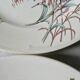 Set de 6 assiettes plates Luneville, décor bleuet, 1900