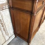 Louis XVI style enfilade in cherry wood, 20th century.