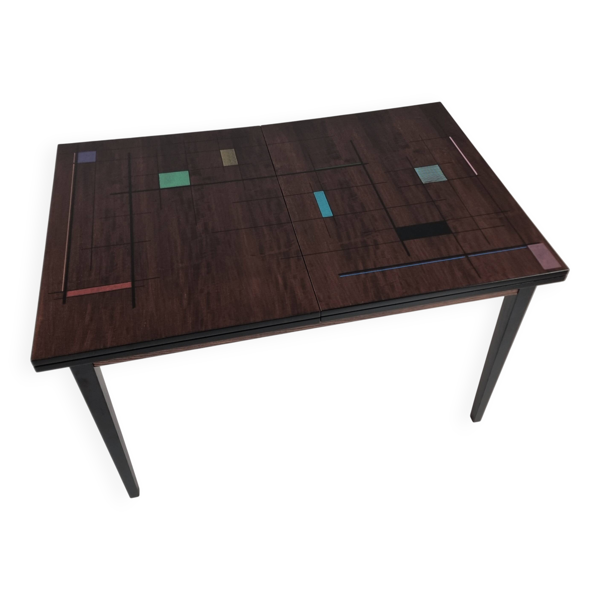 Vintage dining table in ash, 1970s