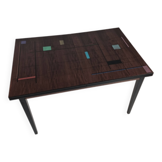 Vintage dining table in ash, 1970s