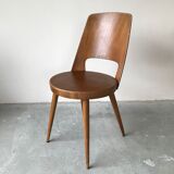 Suite of 6 chairs bistro Baumann, circa 1950.