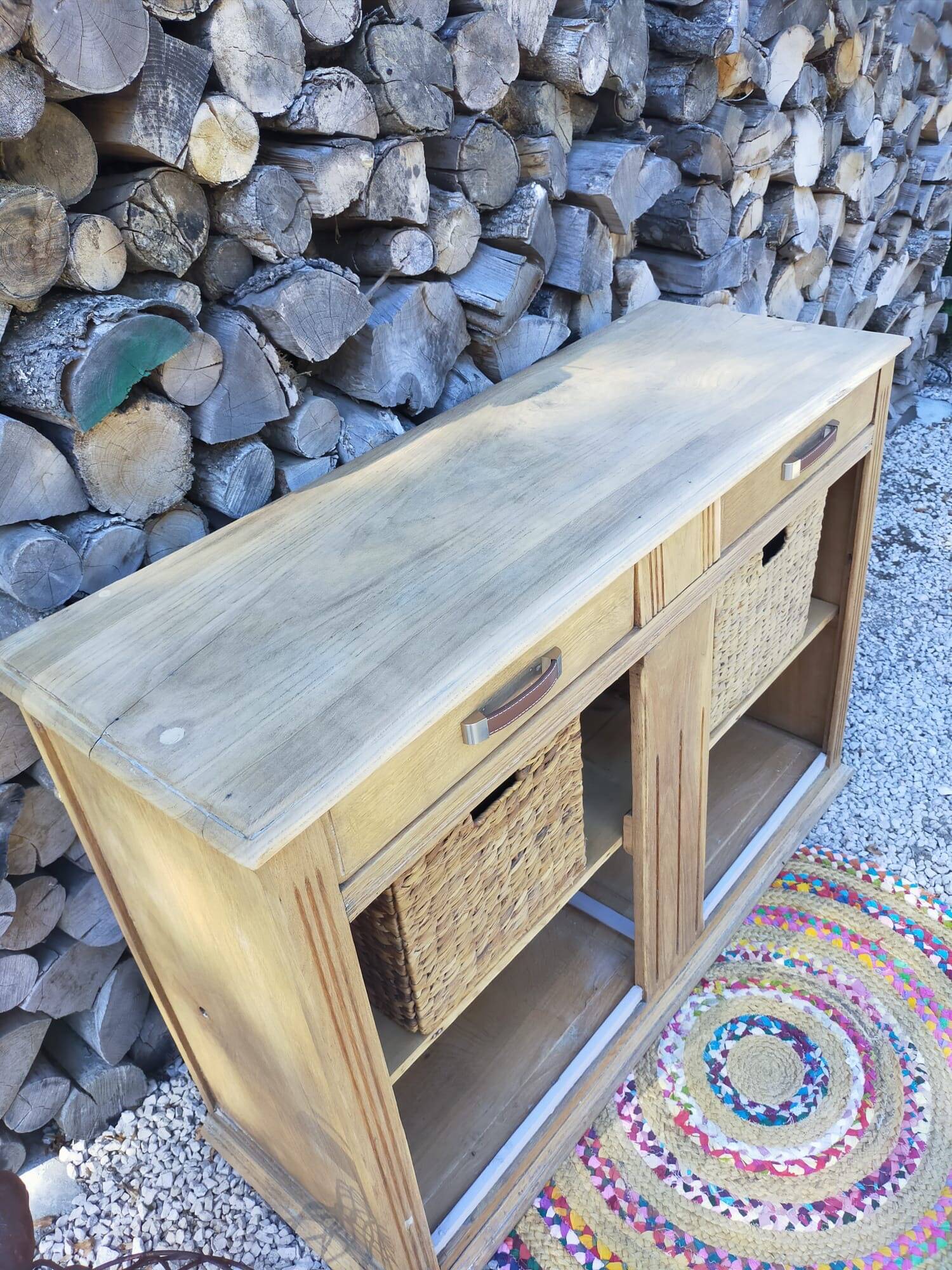 Solid wood storage furniture