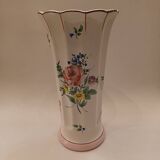 Large Luneville earthenware vase 35 cm, circa 1950.