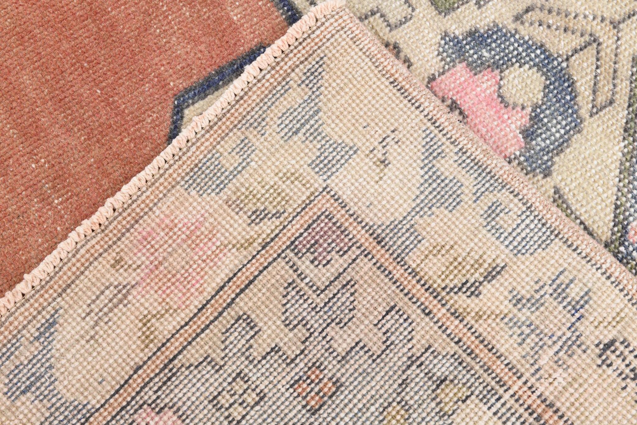 4x7 Brunt Red Oriental Handmade Vintage Rug, 142x224Cm SK 6770