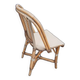 Set of two gray bistro chairs