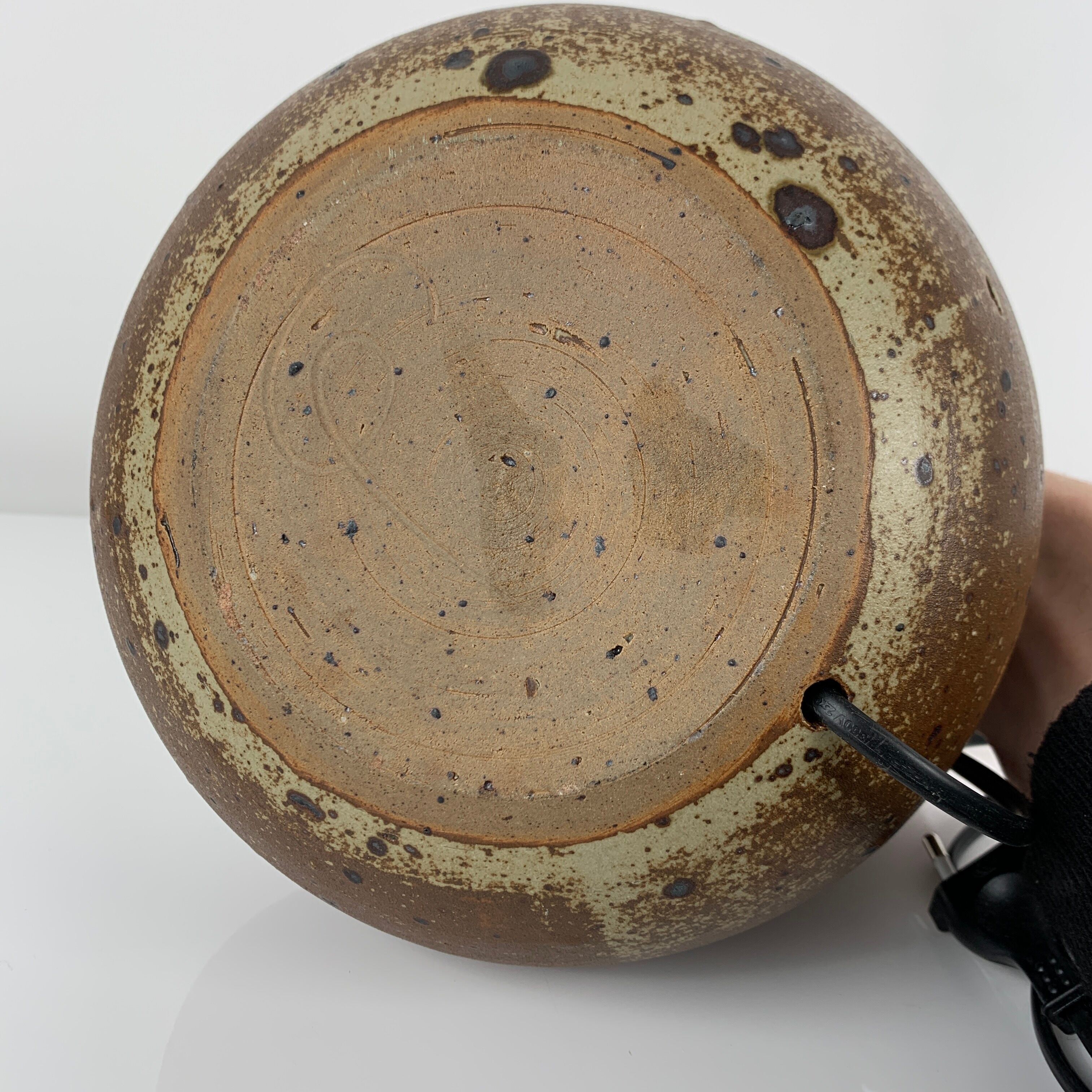 Gres pyrite lamp foot